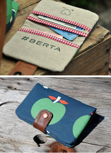 Geldbörse mit Kartenfächern nähen