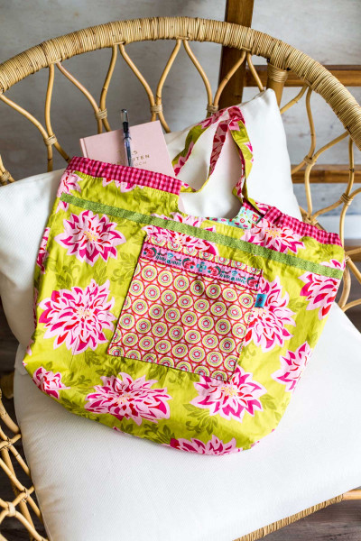 Einkaufstasche zum Zusammenfalten nähen