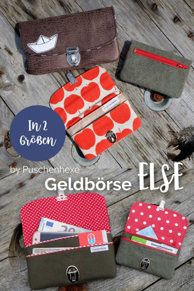 Nähanleitung Geldbörse "Else" in 2 Größen
