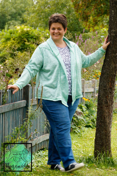 Ana XL, Damen-Strickjacke, Schnittmuster