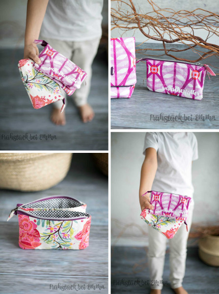 PDF-Schnittmuster Geldbörse mit Fächern und Reißverschluss