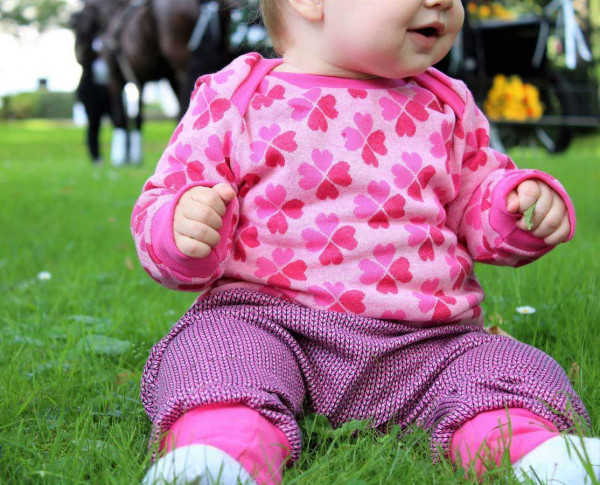 Ebook Schnittmuster Babyshirt mit amerikanischem Ausschnitt von Klimperklein