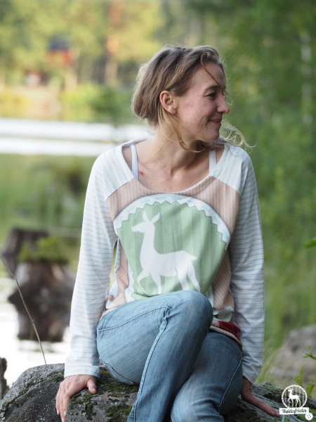 Lady Mary, Damen-Raglanshirt und Pulli, Schnittmuster