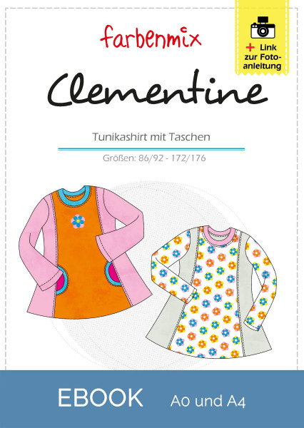 CLEMENTINE, Tunikashirt, Schnittmuster