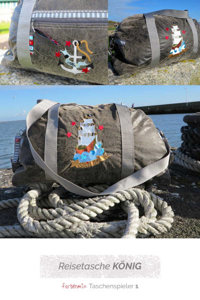 Schnittmuster für eine Reisetasche König mit Nähanleitung