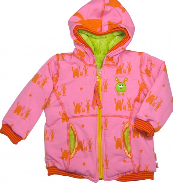 Gefütterte Sweatjacke für Kinder nähen