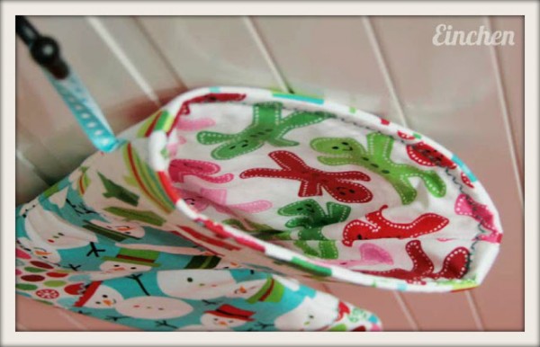 Genähter Nikolausstiefel Innenansicht