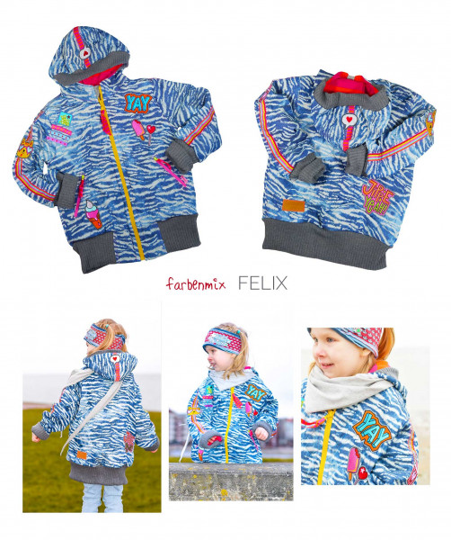 FELIX, Blousonjacke, Papierschnittmuster