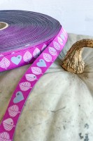 Graziela Blätter Webband von farbenmix in Pink