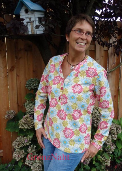 Lady Cassidy, Damentunika aus Webware, Schnittmuster