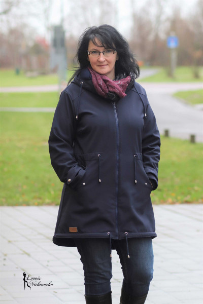 Big Lady Cadiz, Plus-Size-Softshelljacke Parka, Schnittmuster