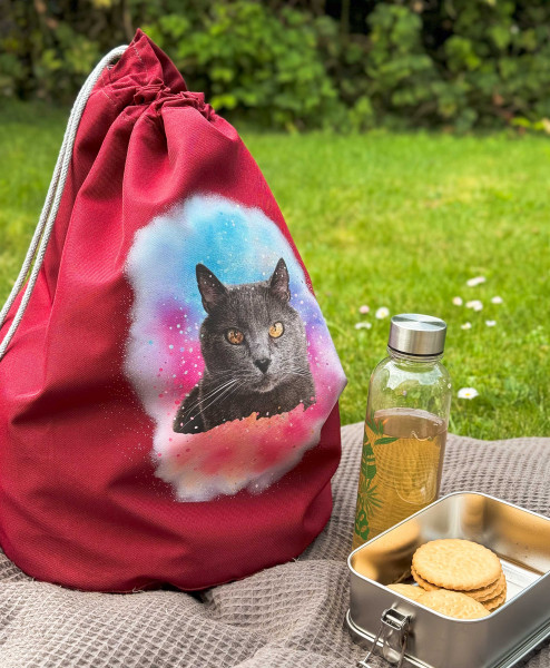 Runder Sportbeutel, schnell genäht mit Ebook von farbenmix