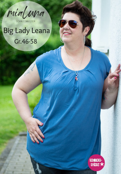 Big Lady Leana, Plus-Size-Damenshirt, Schnittmuster