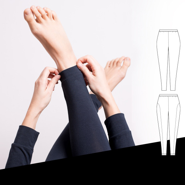 Schnittmuster "LaBasic Leggings" Pedilu Damen-Tight, Laufhose, Basicleggings
