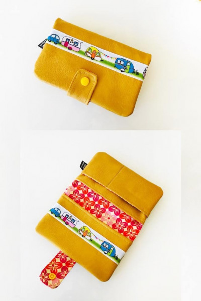 Ebook Schnittmuster für eine Geldbörse aus Kunstleder mit Baumwollfufutter