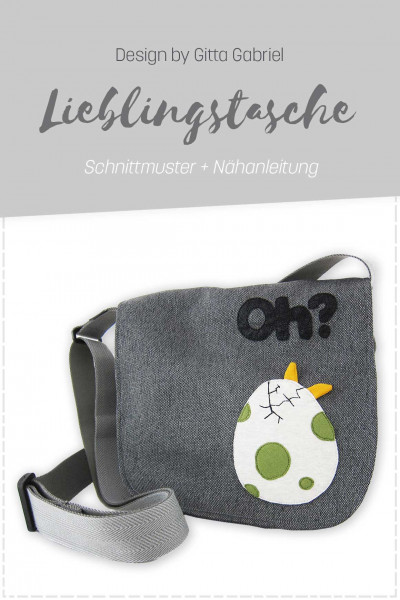 Nähanleitung einfache Umhängetasche zum Downloaden