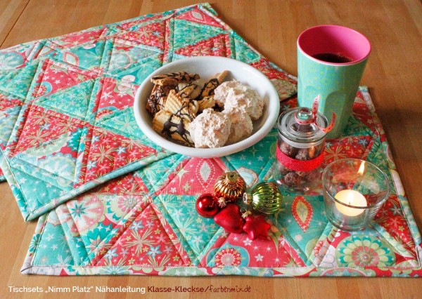 Nimm Platz - Patchwork Tischsets, Gratis Nähanleitung