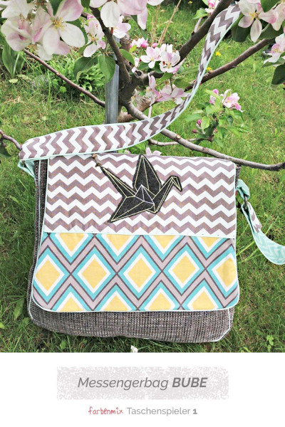 Messengerbag / Umhängetasche "Bube" als Schnittmuster-CD oder Ebook