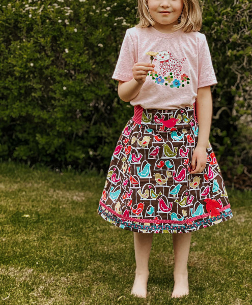 Mädchenrock "SommerLiebe" Ebook Schnittmuster zum Downloaden.