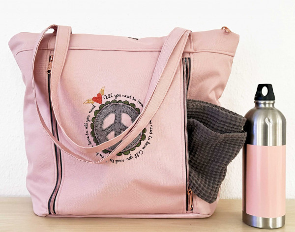 Tasche mit extra Flaschenfach, Ebook farbenmix