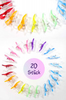 Nähclips, 20 Stück in gemixten Farben