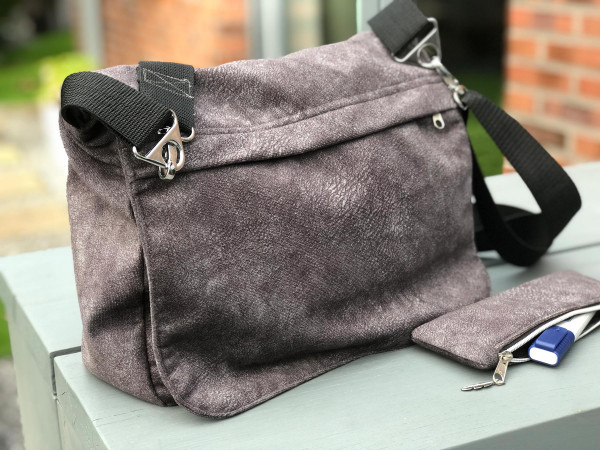 CityStyle sportliche Umhängetasche nähen, PDF-Schnittmuster mit ausführlicher Nähanleitung zum Downloaden