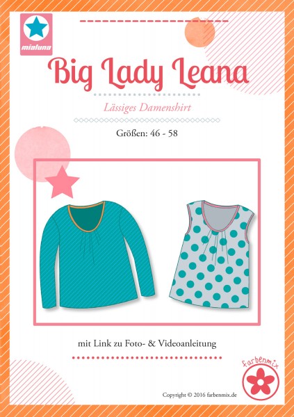 Big Lady Leana MiaLuna Schnittmuster bei farbenmix