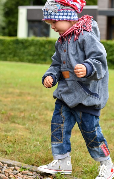 Nähanleitung Windbreaker Xanthos für Kids aus Softshell