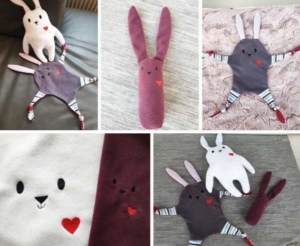 HerzHasi, 3 in 1 Ebook, Schmusetuch, Greifling, Stofftier