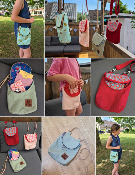 PDF Schnittmuster Umhängetasche Crossbodybag Lise von Puschenhexe