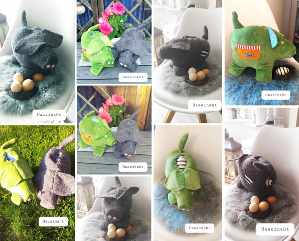 Nähanleitung Stoffschwein P-egg-y, PDF-Schnittmuster zum Downloaden