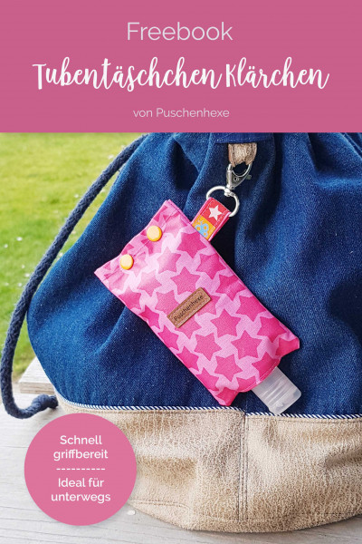 Nähanleitung kostenlos - Desinfektionsmittel Tasche für unterwegs