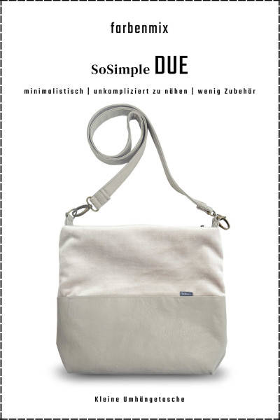PDF Schnittmuster kleine Umhängetasche DUE SoSimple Nähanleitung