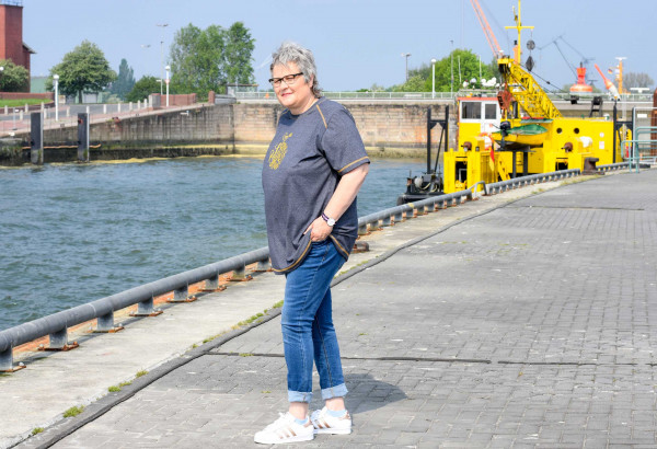 Plus Size Kurzarmshirt "Big Lady Pepe"