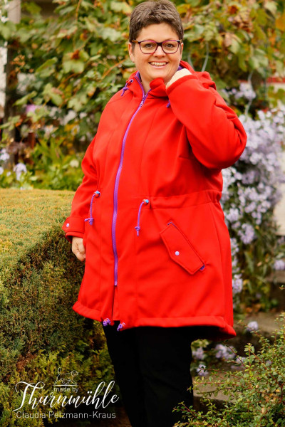 Big Lady Cadiz, Plus-Size-Softshelljacke Parka, Schnittmuster