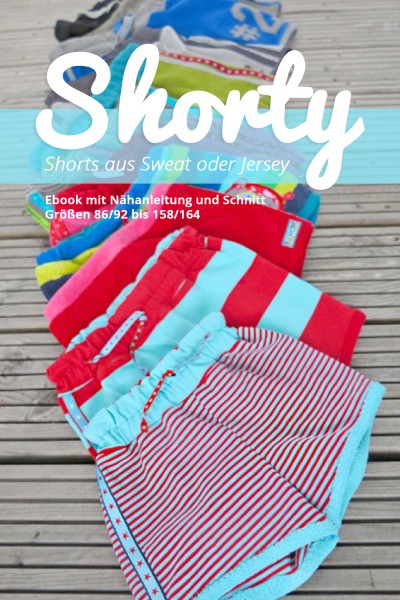 PDF-Schnittmuster Sweatpants, Sweathose, Sweatshorts für Kinder nähen