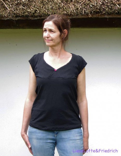 Lady Carolyn, Damenshirt mit Einsatz, Schnittmuster