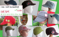 Ebook Schnittmuster Kappe Schirmmütze, Kopfumfang 42-60, für Kids und Erwachsene