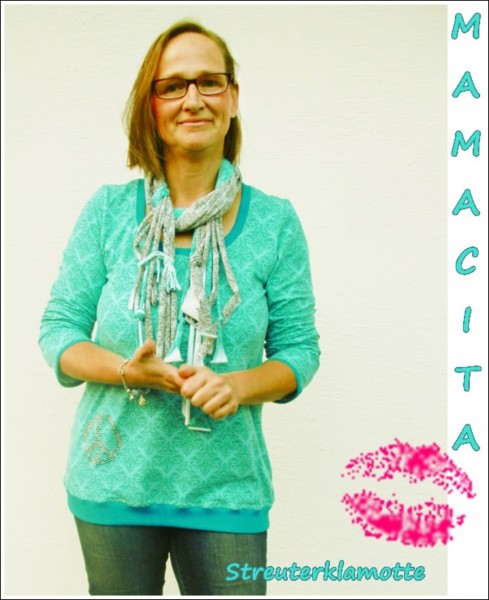 Schnittmuster Damenshirt "Mamacita" dreiviertel Ärmel