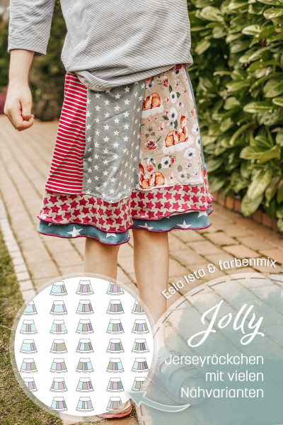 Ebook PDF Schnittmuster Jerseyrock "Jolly" Gr. 98-152