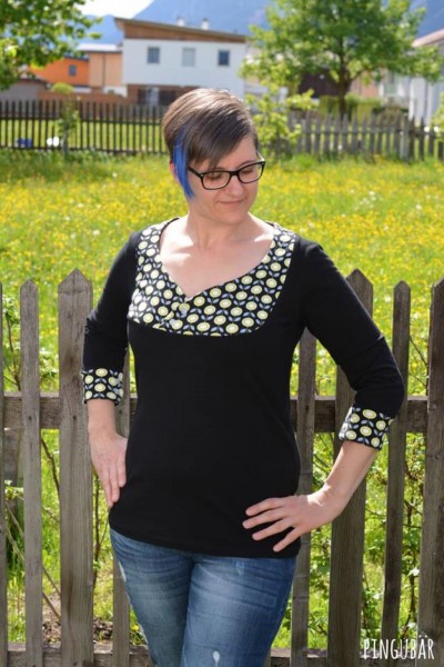 Lady Carolyn, Damenshirt mit Einsatz, Schnittmuster