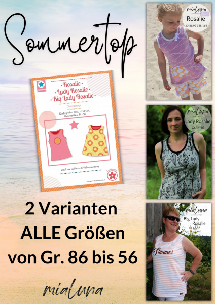 ROSALIE, Sommertop, Schnittmuster