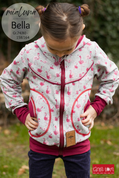 Bella, Mädchen-Sweatjacke, Schnittmuster