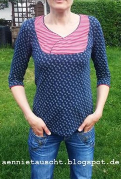 Lady Carolyn, Damenshirt mit Einsatz, Schnittmuster