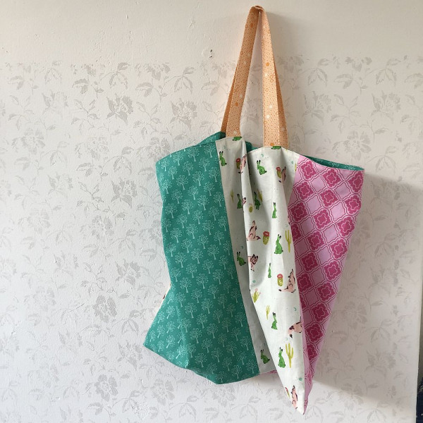 3 in 1 Ebook, Stoffbeutel Twisterbeutel Schultertasche