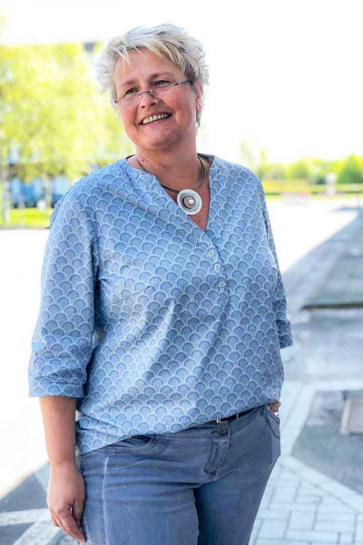 Damenbluse in Plus-Size nähen - Schnittmuster "Big Lady Cassidy" von MiaLuna