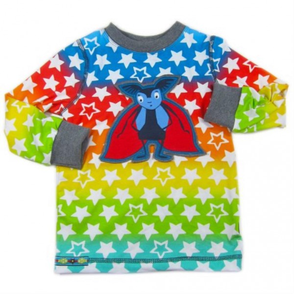 Papierschnittmuster Langarm Kindershir mit Sternen