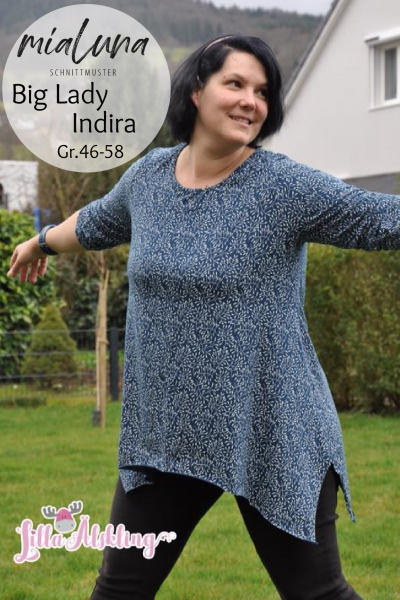 Big Lady Indira, Plus Size Zipfelshirt, Schnittmuster