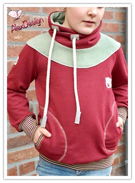 Tasja, Hoodie und Sweatkleid, Schnittmuster