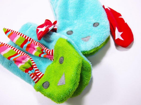 kleinBORKUM, Kinder-Bademantel & süße Waschlappentiere, Papierschnittmuster